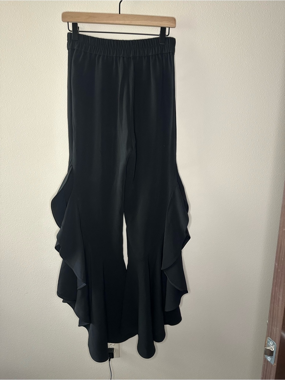 Jonathan Simkhai resort 2017 collection ruffle pants black size 4 - Picture 11 of 11